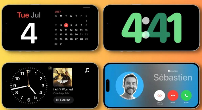 宁武苹果手机维修分享iOS17横屏充电待机显示有什么好处 