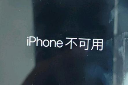 宁武苹果服务网点分享锁屏界面显示“iPhone 不可用”如何解决 